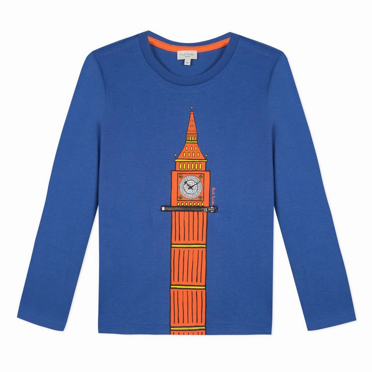 Piped Quick - dry Paul Smith Kids Long Sleeve Shirt - NAVY BLUE