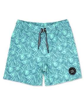 Peaks Boardshort - Beach Glass Everyday Leather