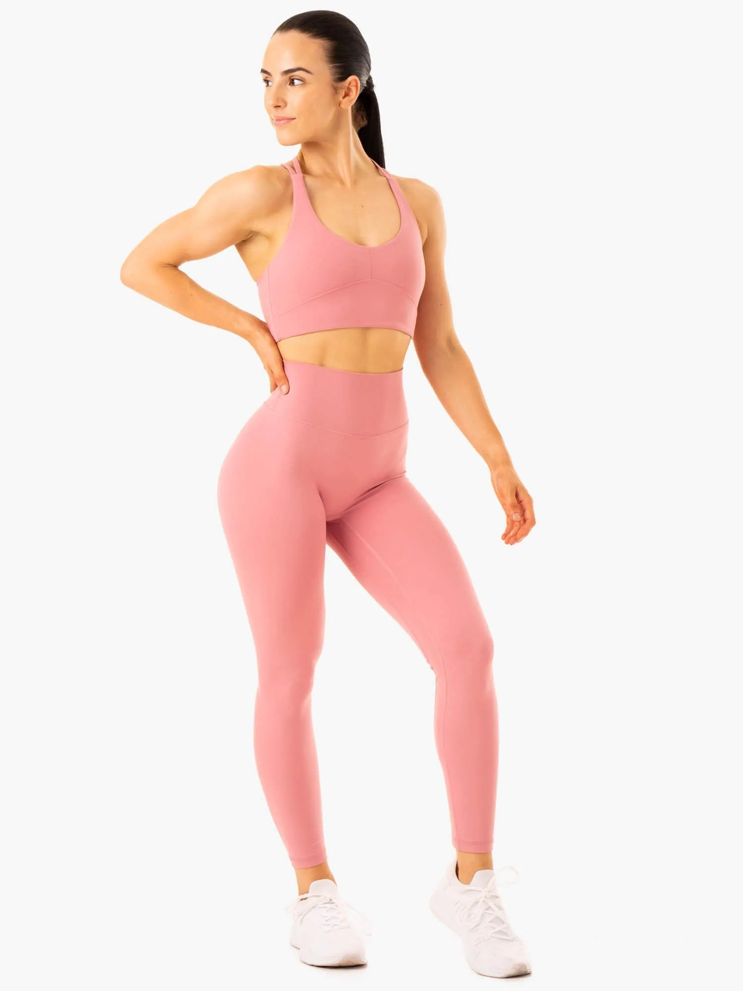 Tall Fit Weekend Trip NKD Refine High Waisted Leggings - Dusty Pink