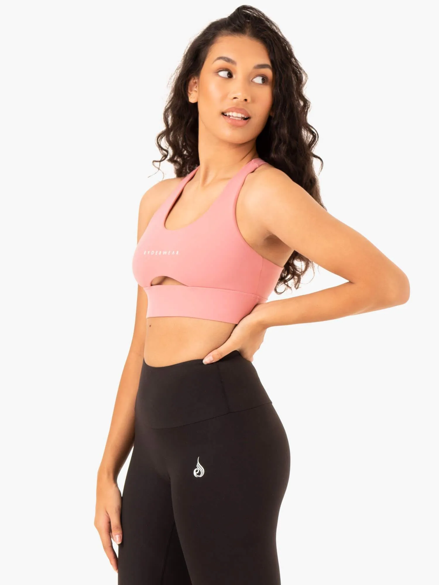 Focus Contour Sports Bra - Blush Pink Fitness beginners