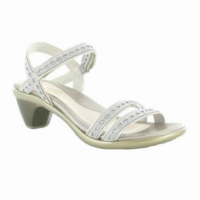 Eco Friendly Material Blend Stylish Look Naot Idol Heeled Sandal (Women) - Gray/Gray Stones