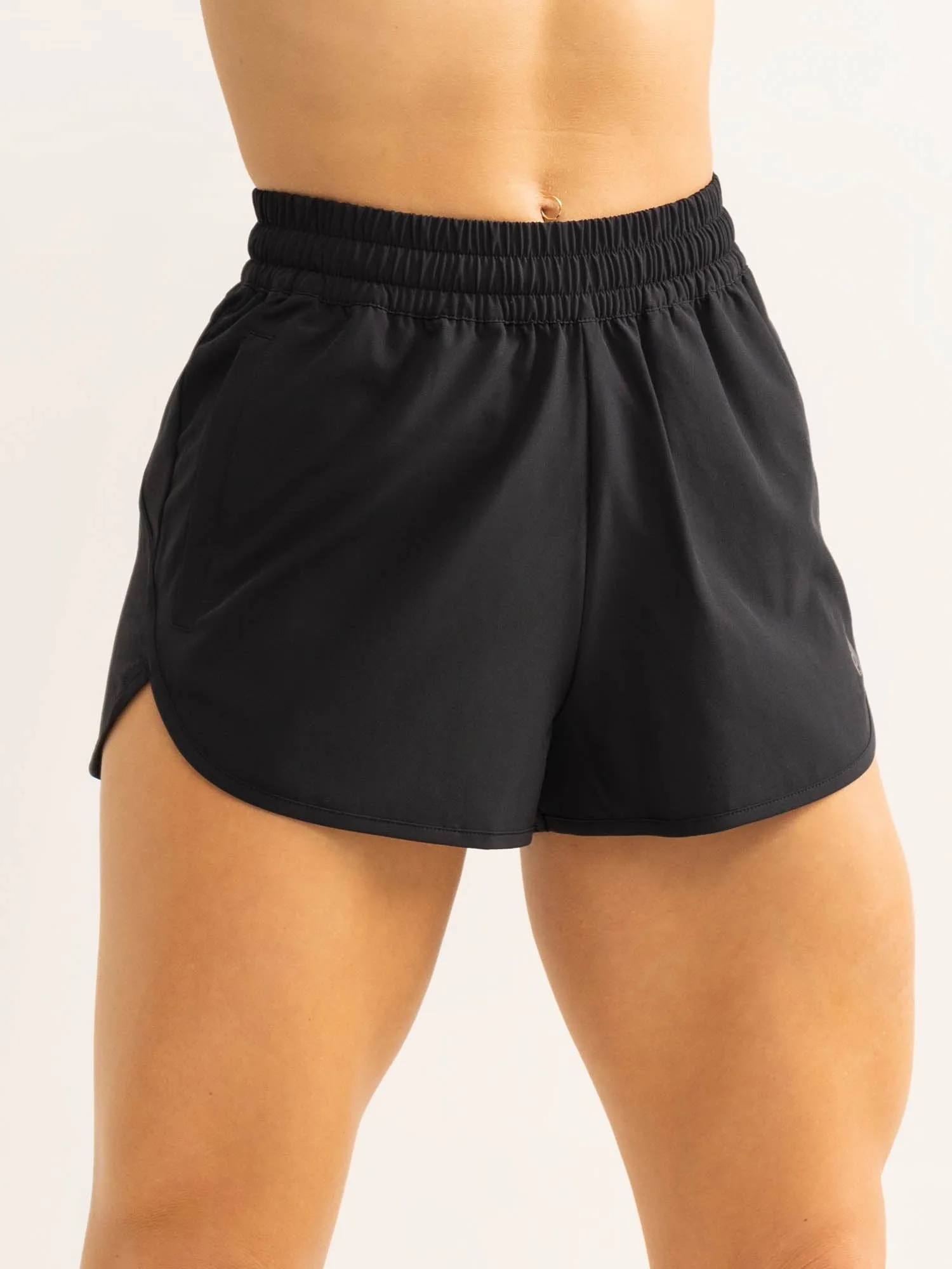 Double Stitched Seams picnic clothes Persist Training Shorts - Black