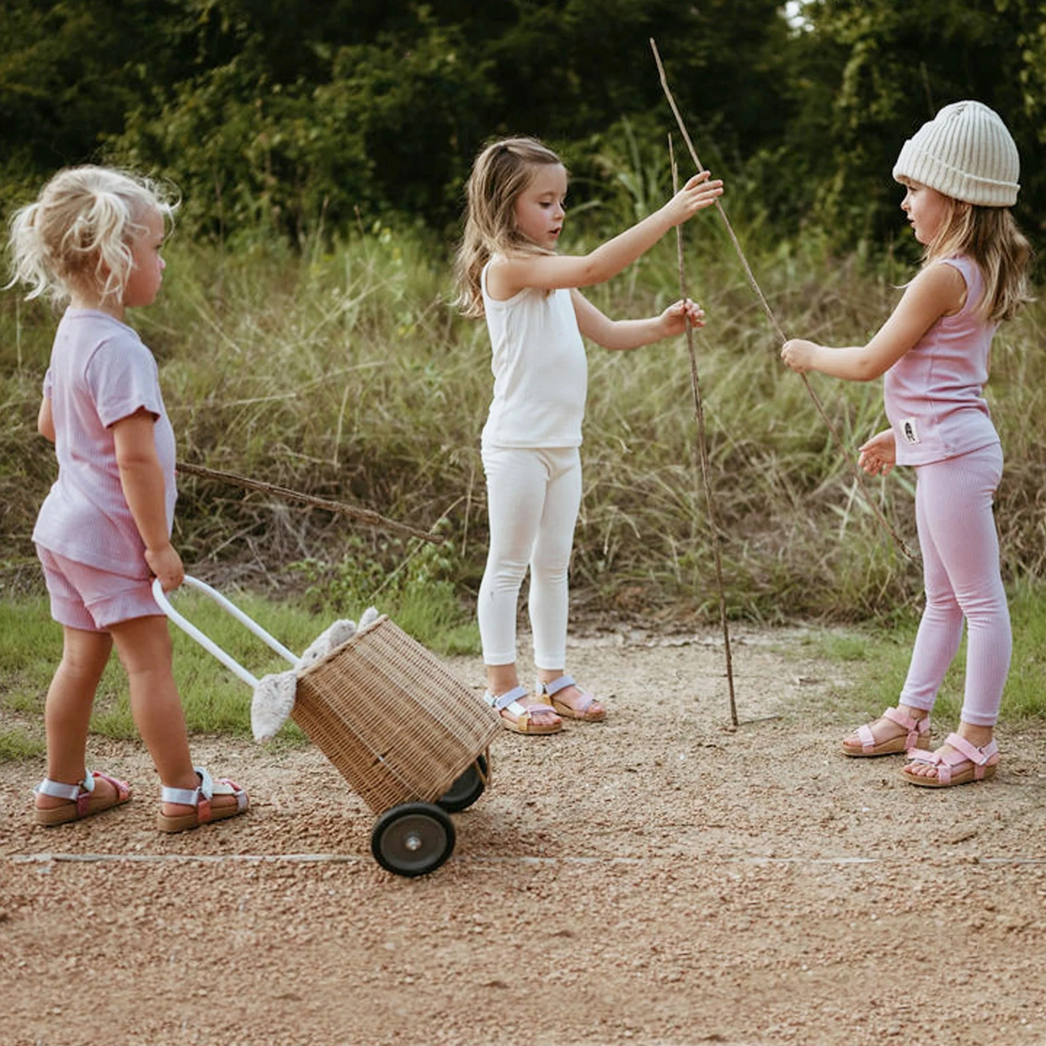 Unlined Petite Hailey Girl's Ami Leggings - BEIGE