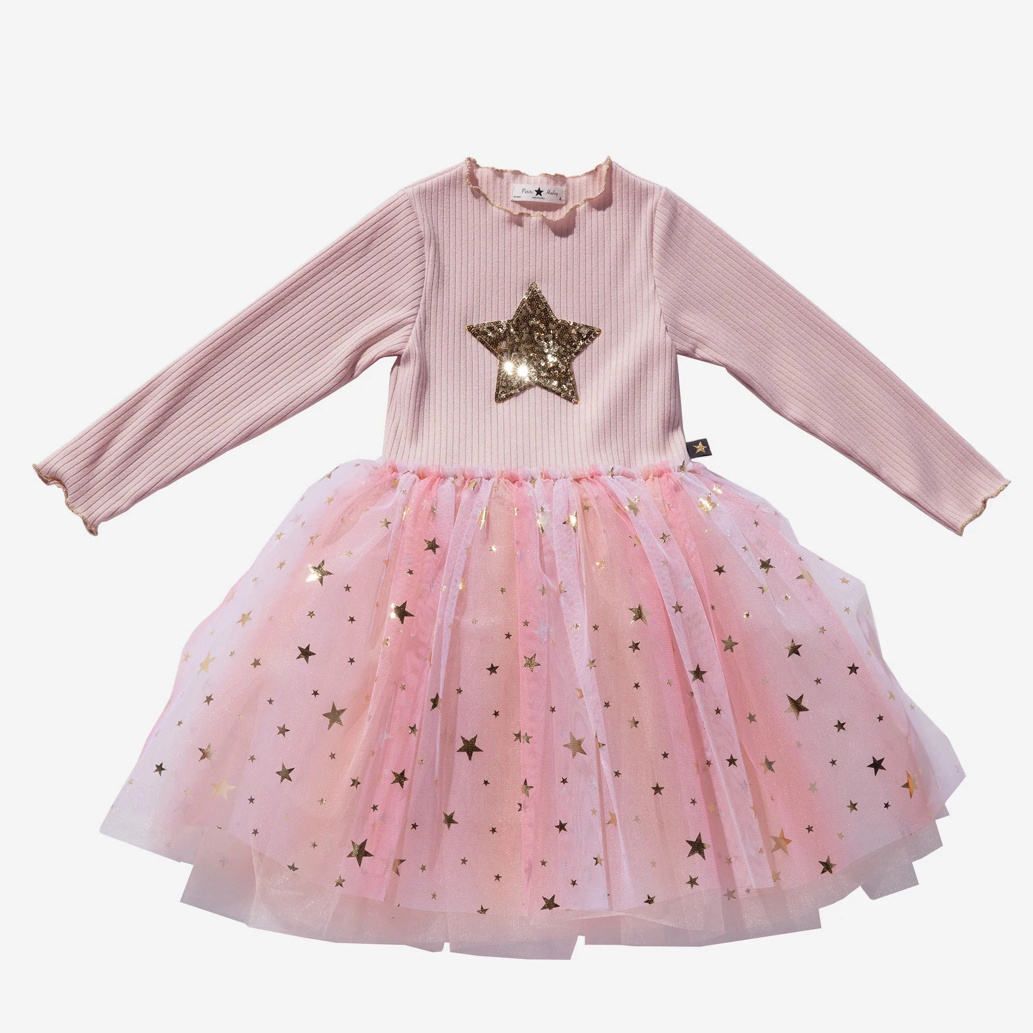 Petite Hailey Girl's MULTISTAR TUTU Dress - Pink Pajamas for children