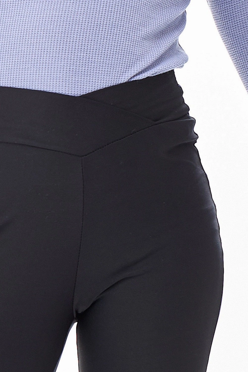 Sports kids' apparel Crossover Waist Flare Pants | Black