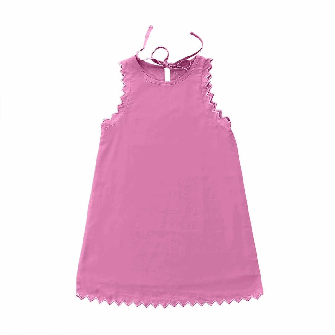 All - Purpose Pink Embroidered Dress