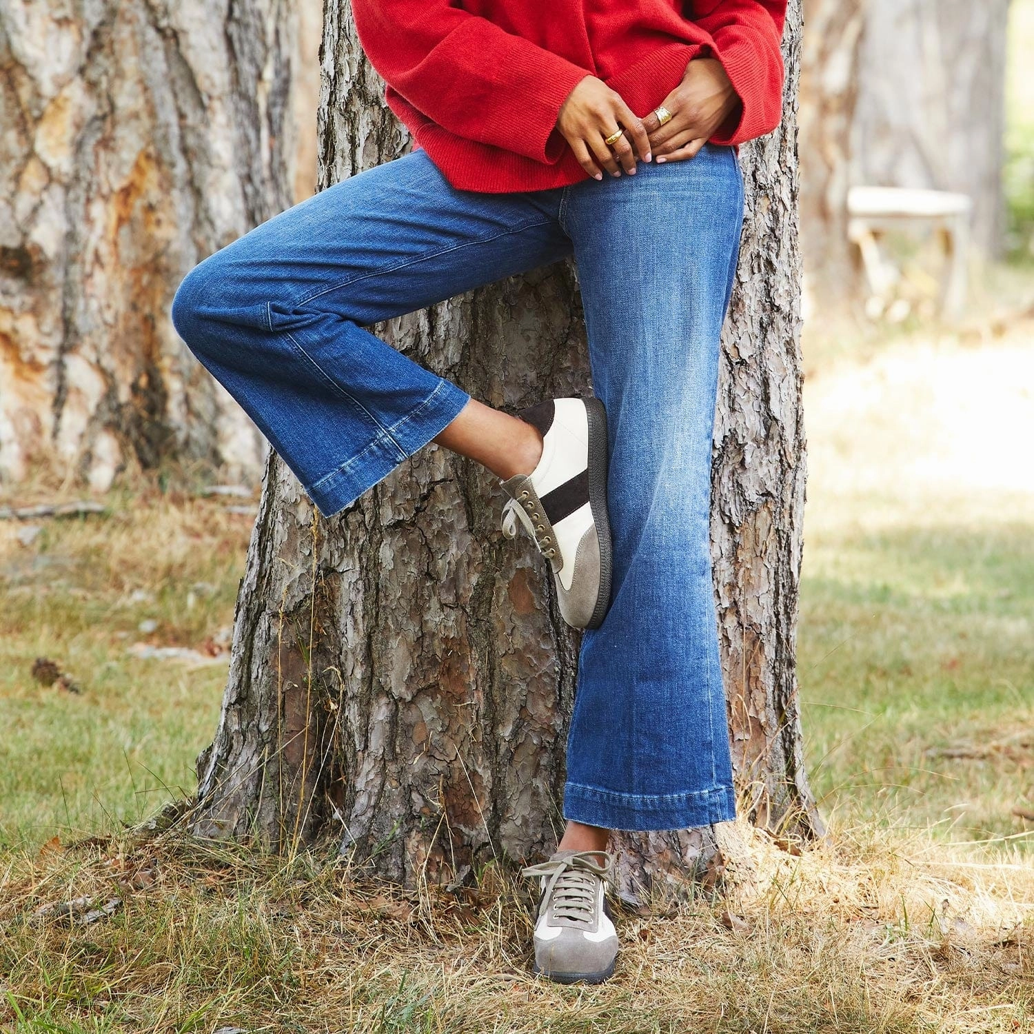 Pixie: Cream, Taupe & Brown Street Trail Enhanced grip