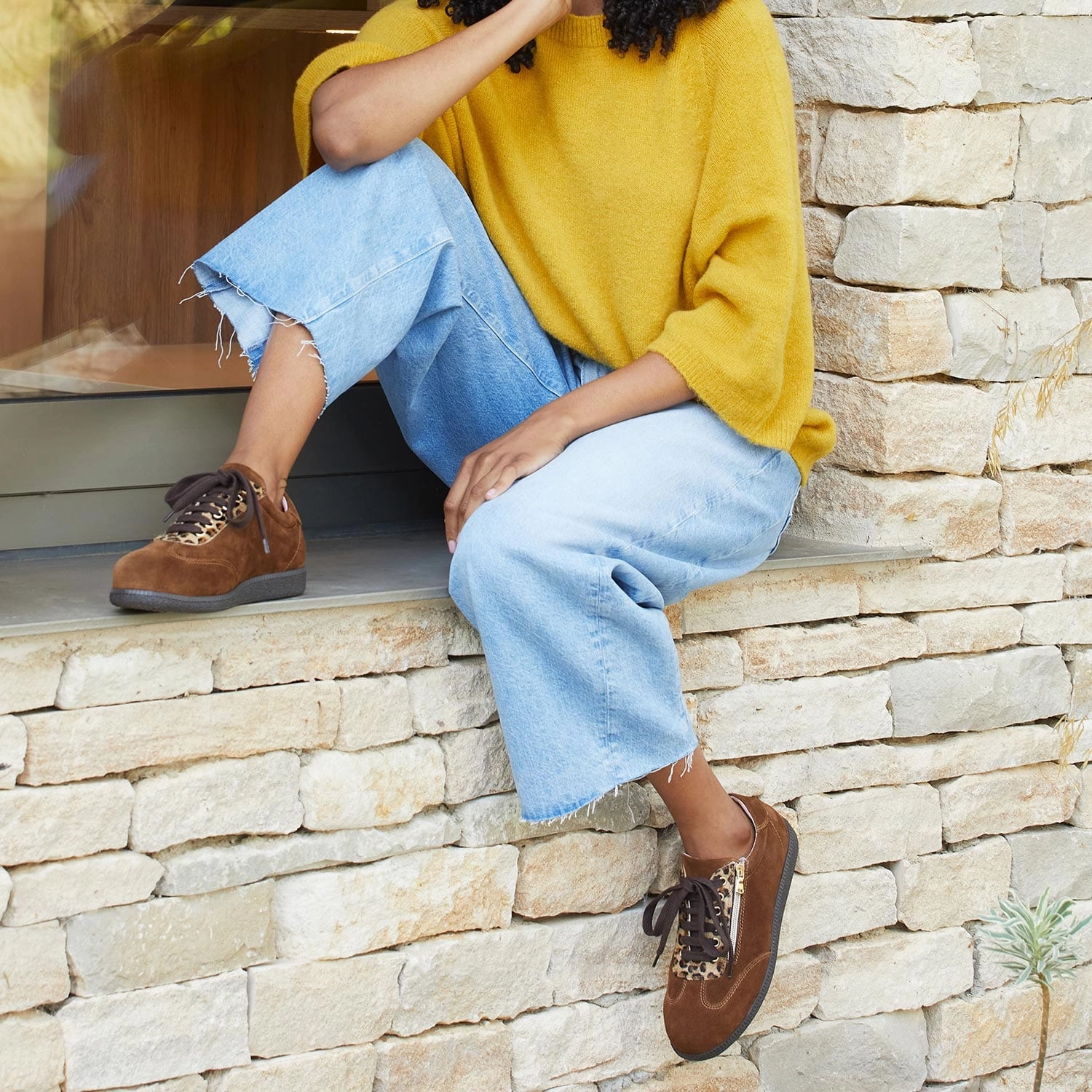 HeelStabilizer Carbon Fiber Infusion Pixie: Tan Suede & Luxe Leopard