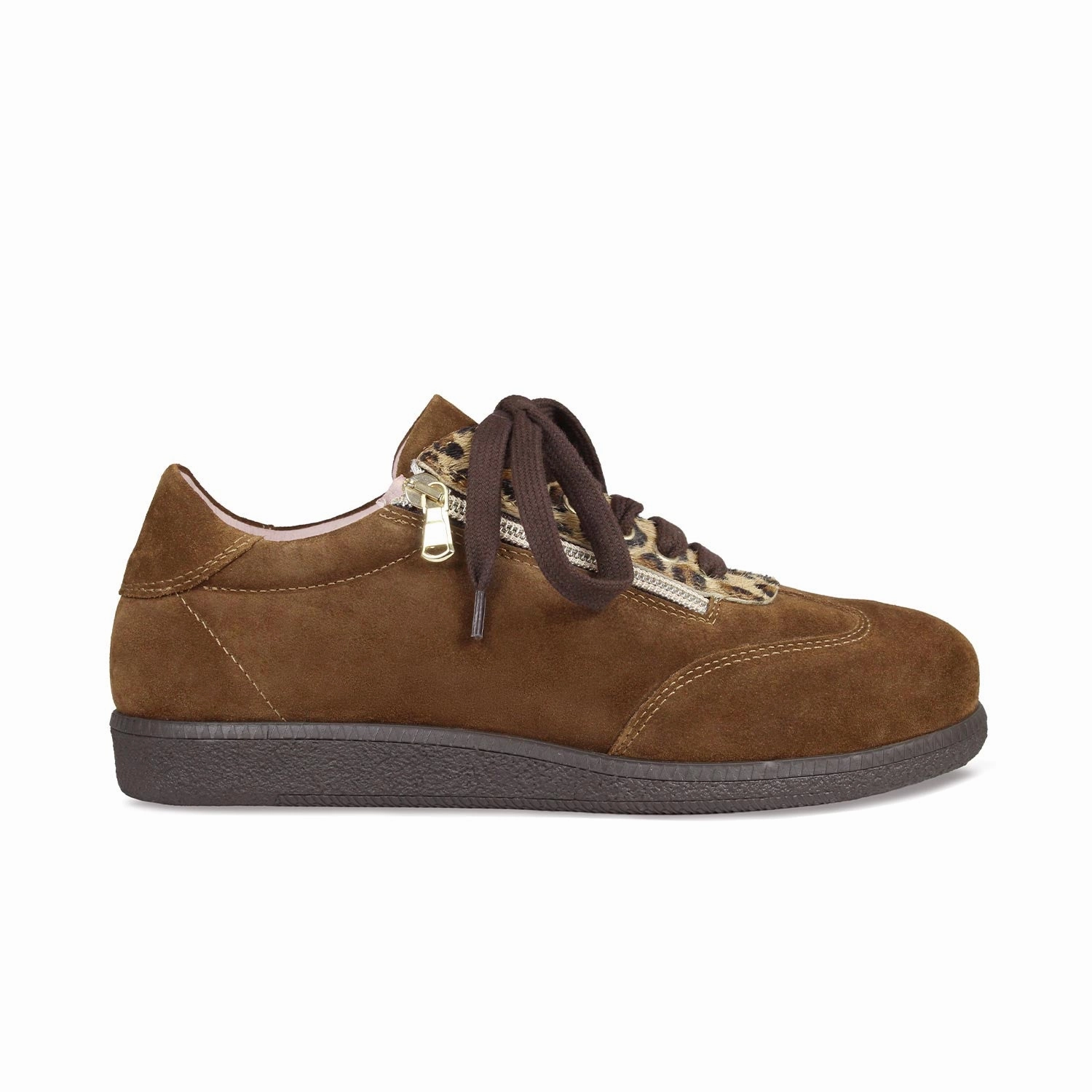Dynamic Lateral Support Pixie: Tan Suede & Luxe Leopard
