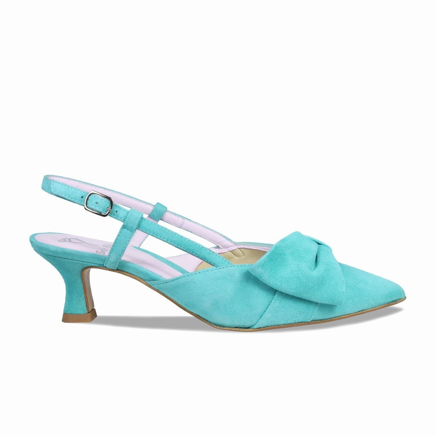 Kennedy: Turquoise Suede Essential Style Luxury Heels for Office