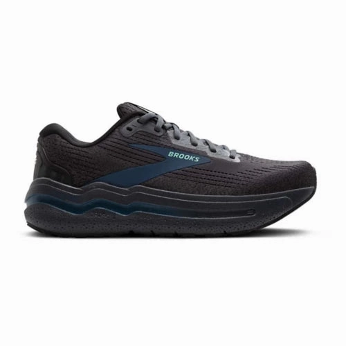 Brooks Men's Ghost Max 2 Ebony/Sapphire synthetic materials Traction Grooves