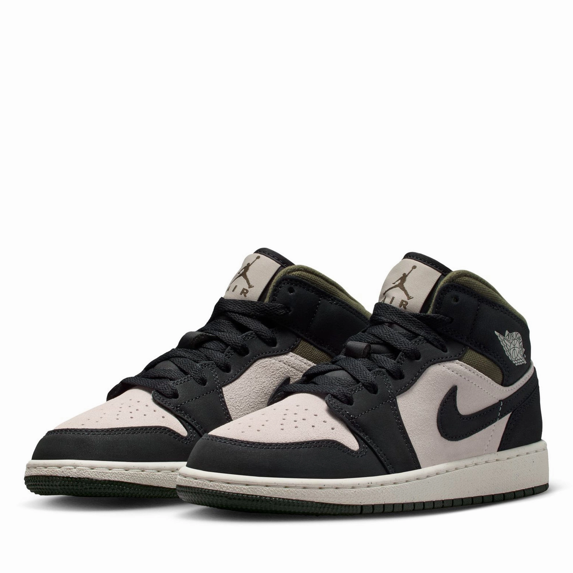 Air Jordan 1 Mid (GS) - Light Orewood Brown/Off Noir Tassel Keeper