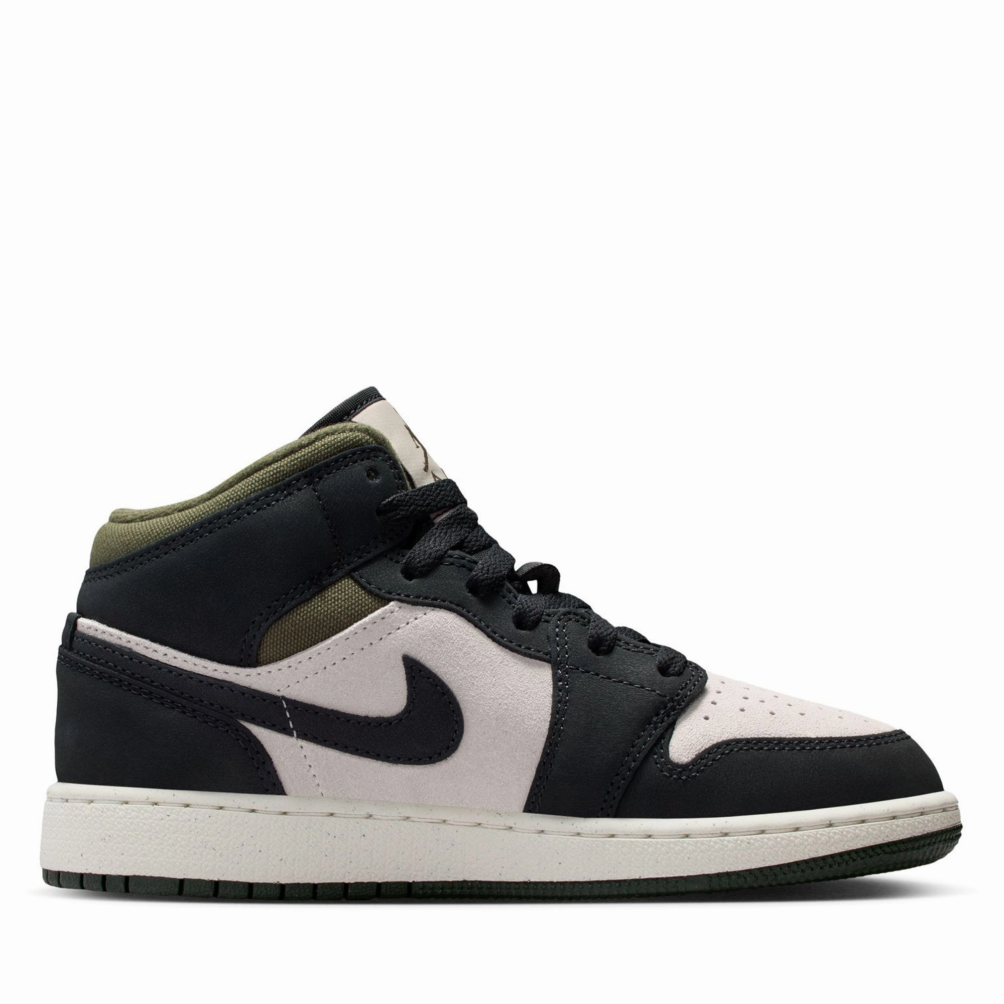 Comfortable Look Air Jordan 1 Mid (GS) - Light Orewood Brown/Off Noir