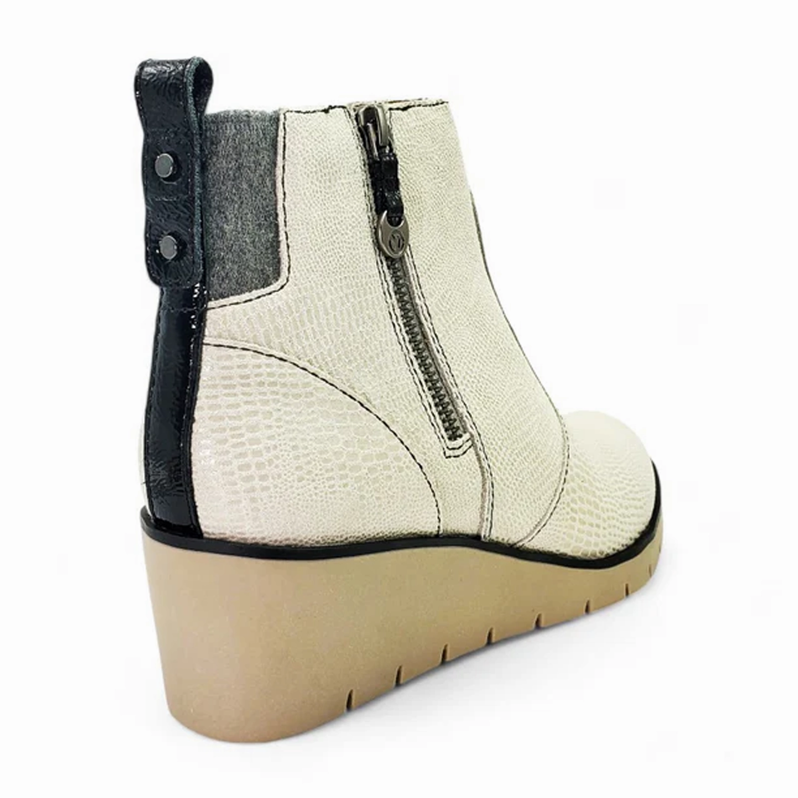 Book Stop Fresh Sprint Revere Amarillo Bootie (Women) - Oyster Lizard
