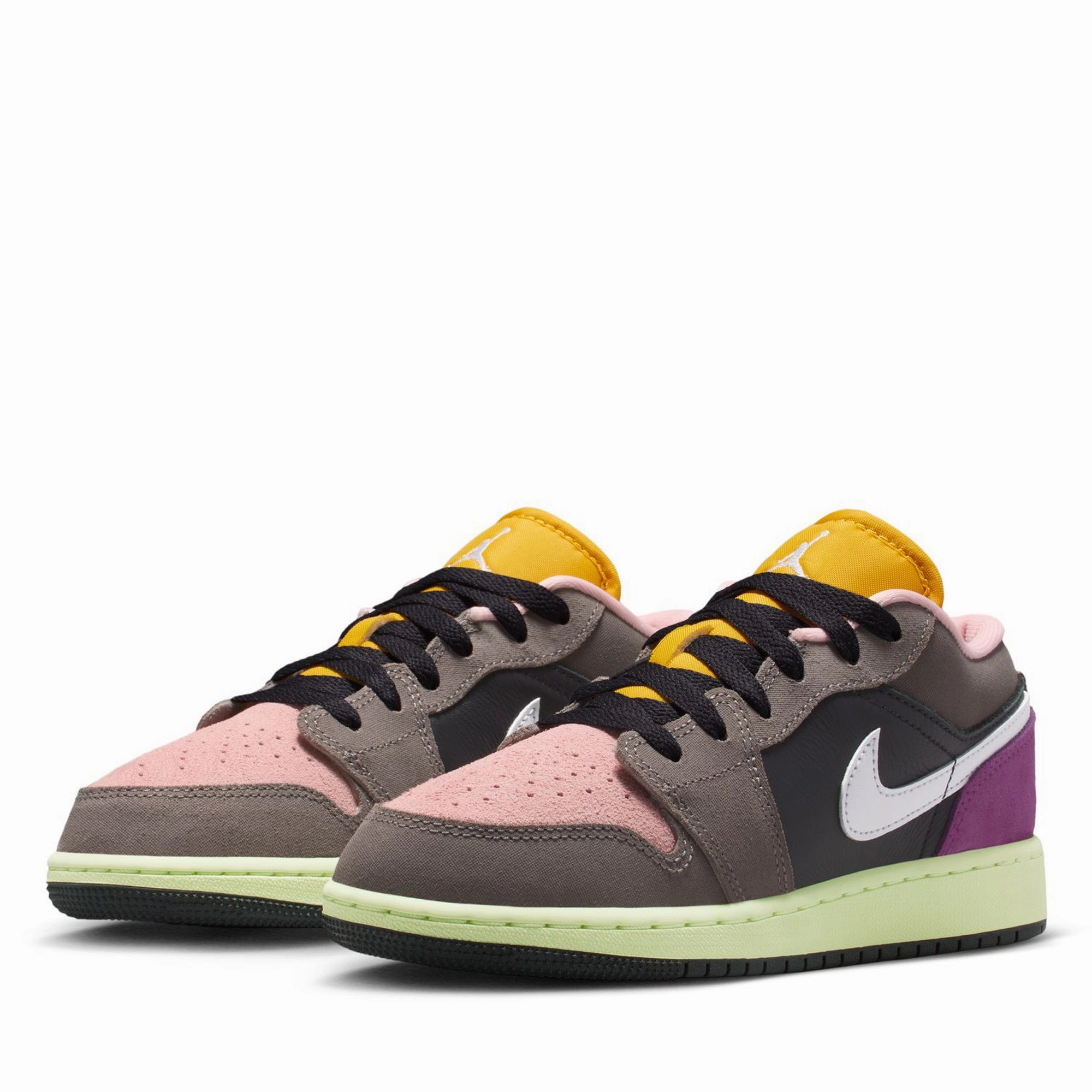 Active Dash Forest Path Air Jordan 1 Low SE (GS) - Oil Grey/White