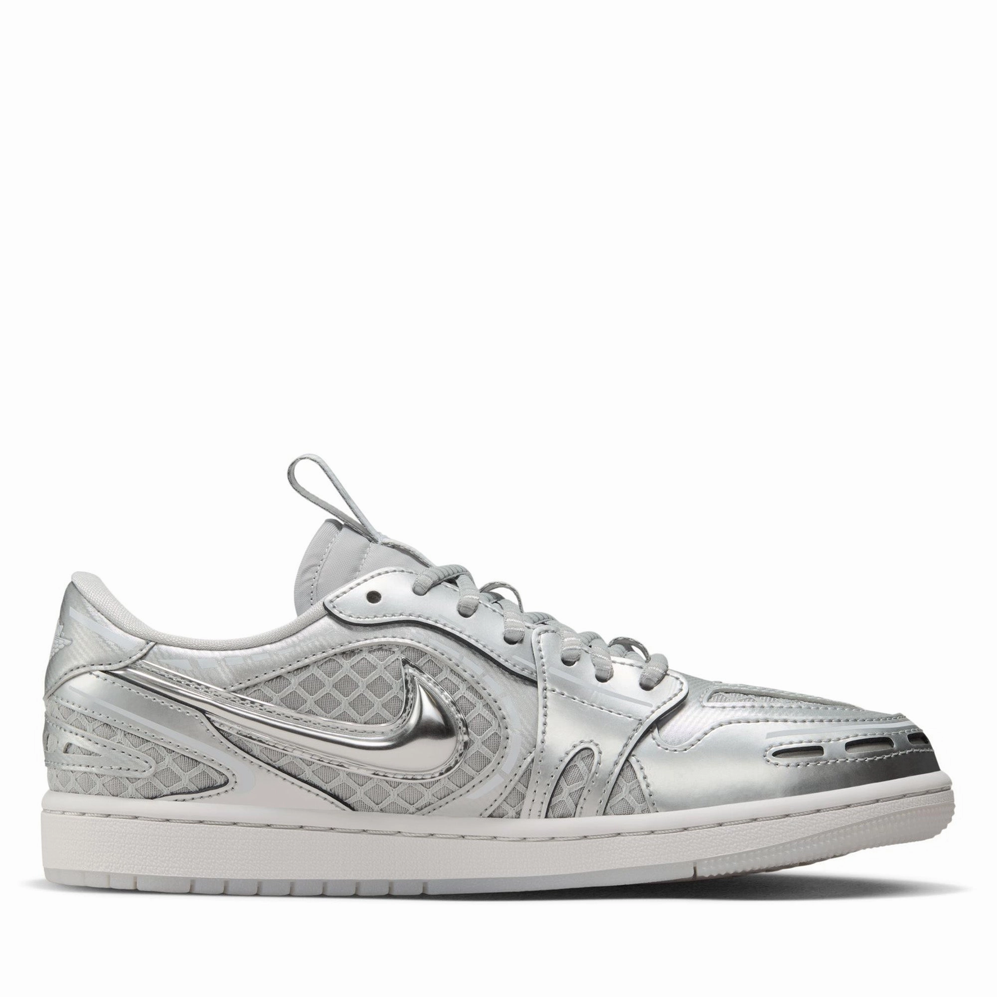 Women's Air Jordan 1 Low Method of Make V3 - Neutral Grey/Metallic Silver Chill Walk Durable Comfort