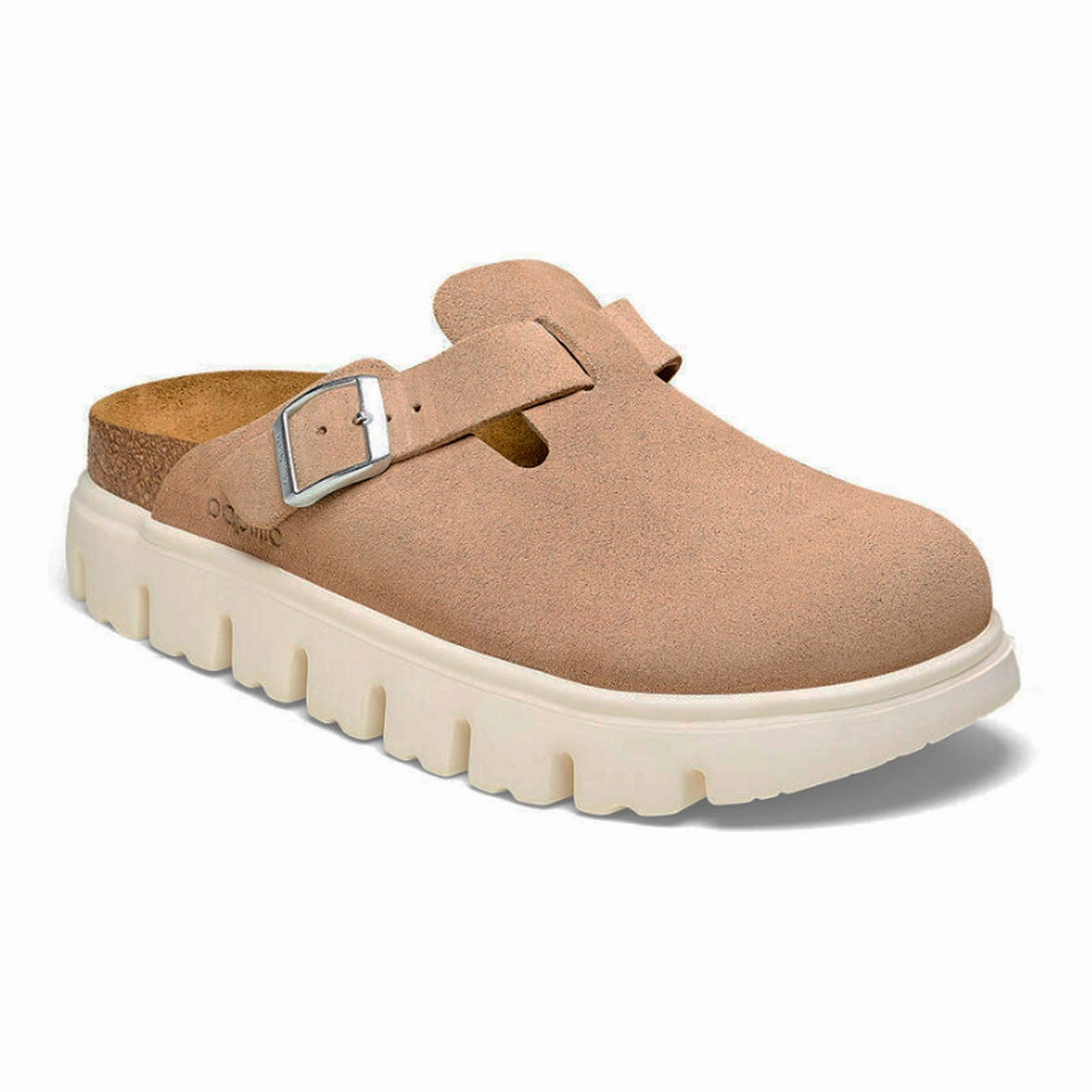 Birkenstock Boston Chunky Narrow Clog (Women) - Warm Sand Suede Light Path