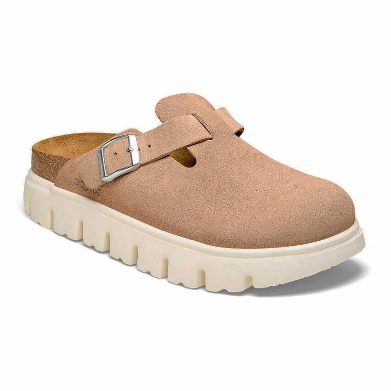 Birkenstock Boston Chunky Narrow Clog (Women) - Warm Sand Suede Italian Flair
