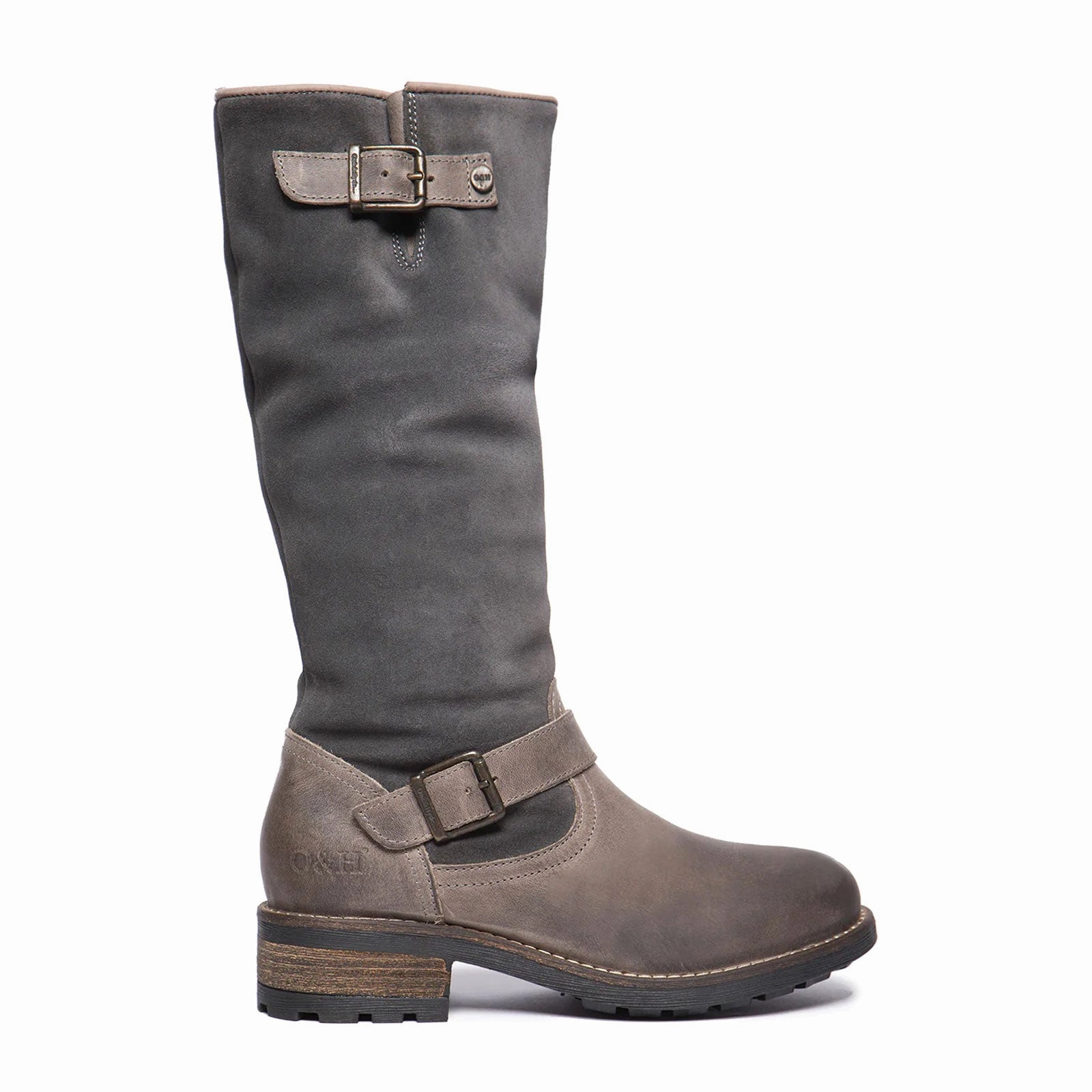 Oak & Hyde Bridge Cesar Tall Boot (Women) - Suede Grey Smart Style Style Option