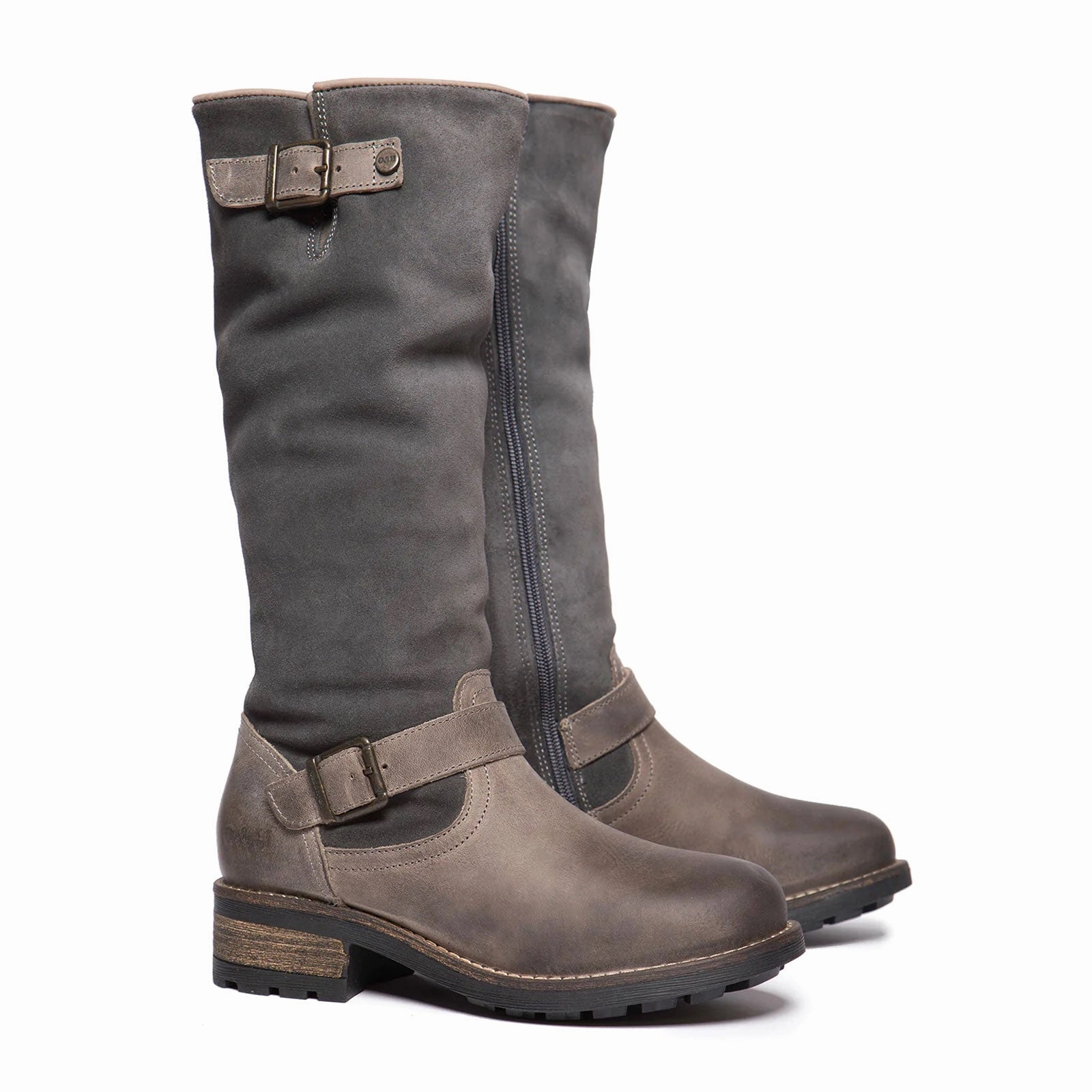 Ground Hug Yacht Club Oak & Hyde Bridge Cesar Tall Boot (Women) - Suede Grey