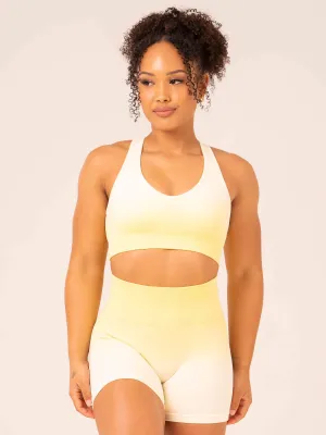 Ombre Seamless Sports Bra - Lemon Ombre Plus Size