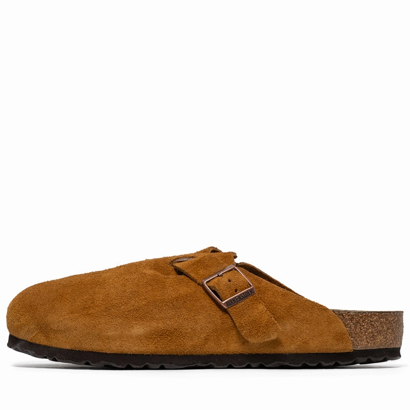 Birkenstock Boston Soft Footbed Suede - Mink Steady Step