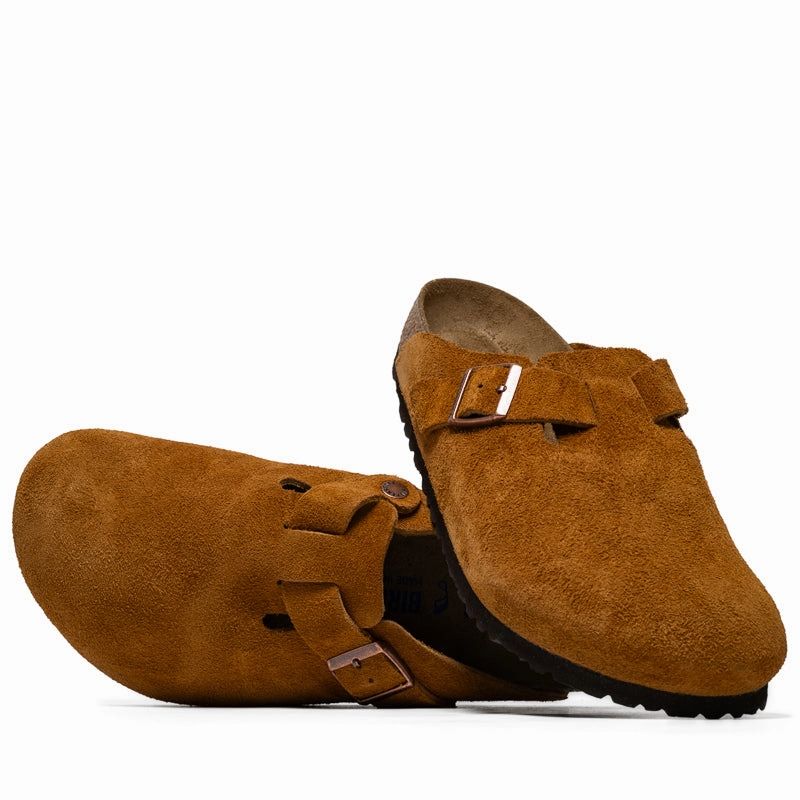 Event Day Street Fest Birkenstock Boston Soft Footbed Suede - Mink