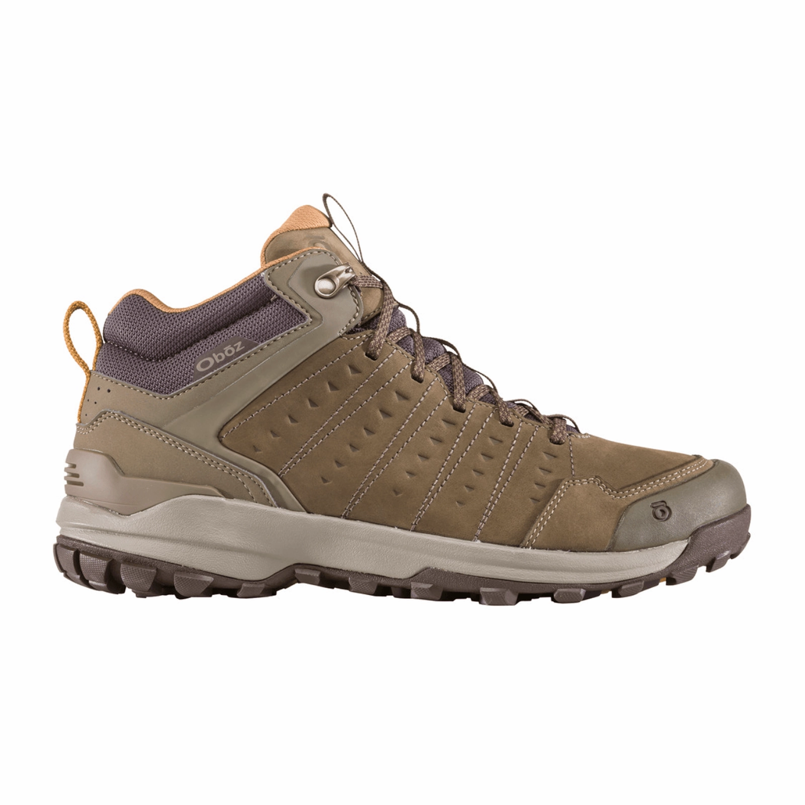 Oboz Sypes Mid Leather B-DRY Hiking Boot (Men) - Cedar Brown Cushion Technology Light Pace
