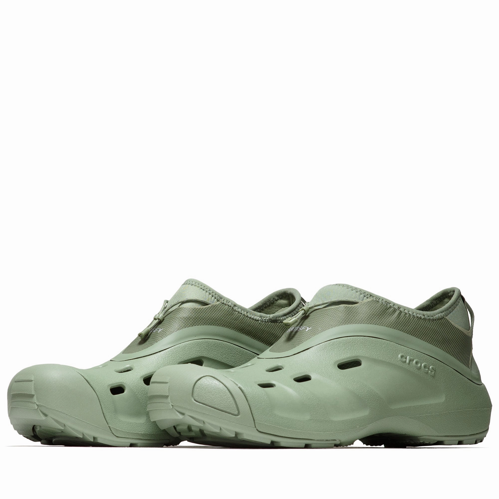 Satisfy x Crocs Quick Trail - Moss Way Open Power Steps