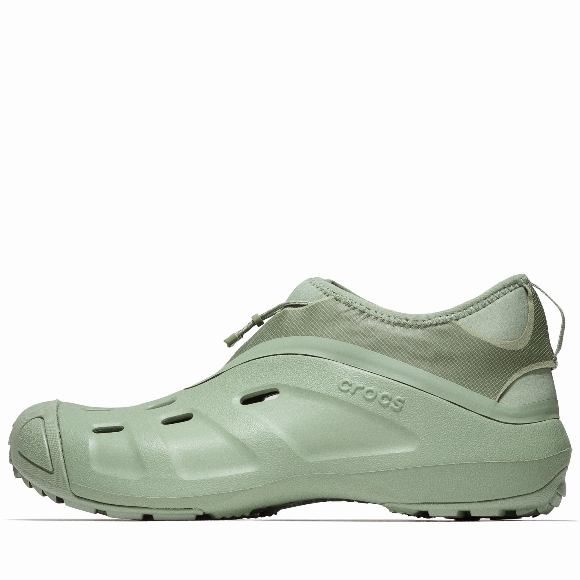 Satisfy x Crocs Quick Trail - Moss Easy Fit evening walk