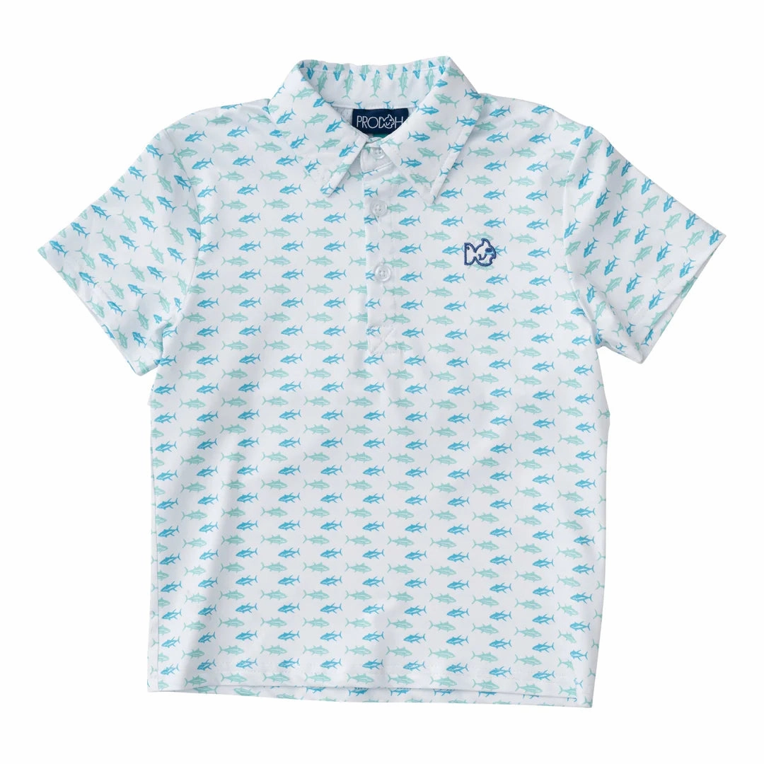 Pro Performance Polo - Twin Tuna Print Convenient Children's fashion