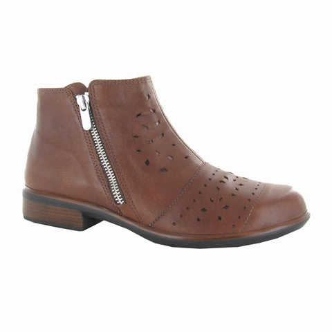 Naot Matagi Ankle Boot (Women) - Chestnut Leather/Glass Brown Clear Steps Soft Landing