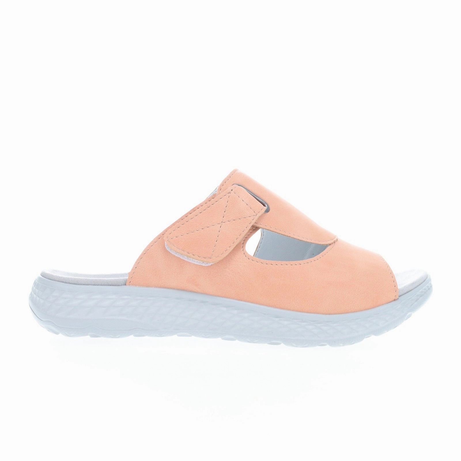 Propet TravelActiv Sedona Slide Sandal (Women) - Apricot Adjustable buckle Minimalist Look