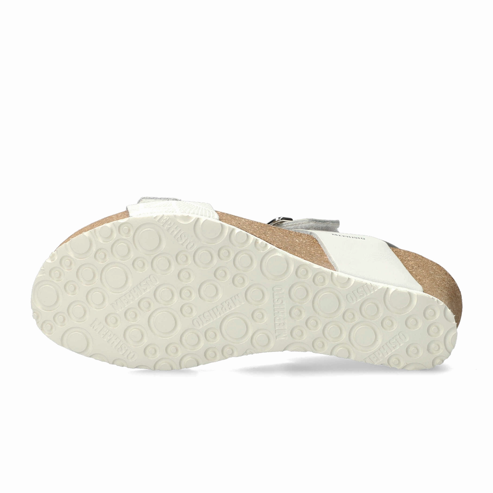 Mephisto Lissandra Wedge Sandal (Women) - White Sandanyl/Fog Panama Breathable mesh Comfort Mode
