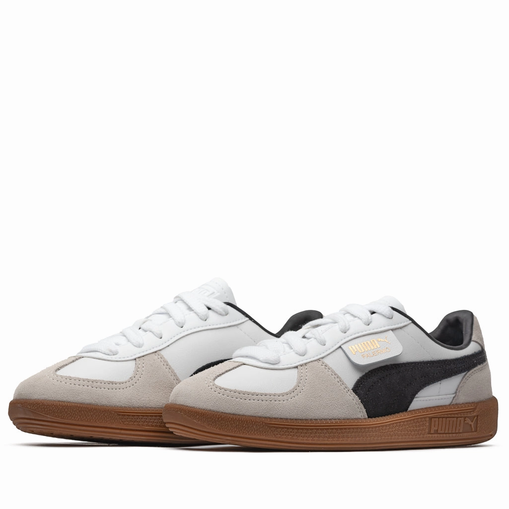 Puma Palermo Leather - White/Vapor Grey Fashion Accent