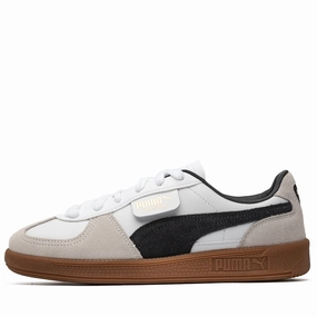 Puma Palermo Leather - White/Vapor Grey Toe Space Casual Walking Comfort