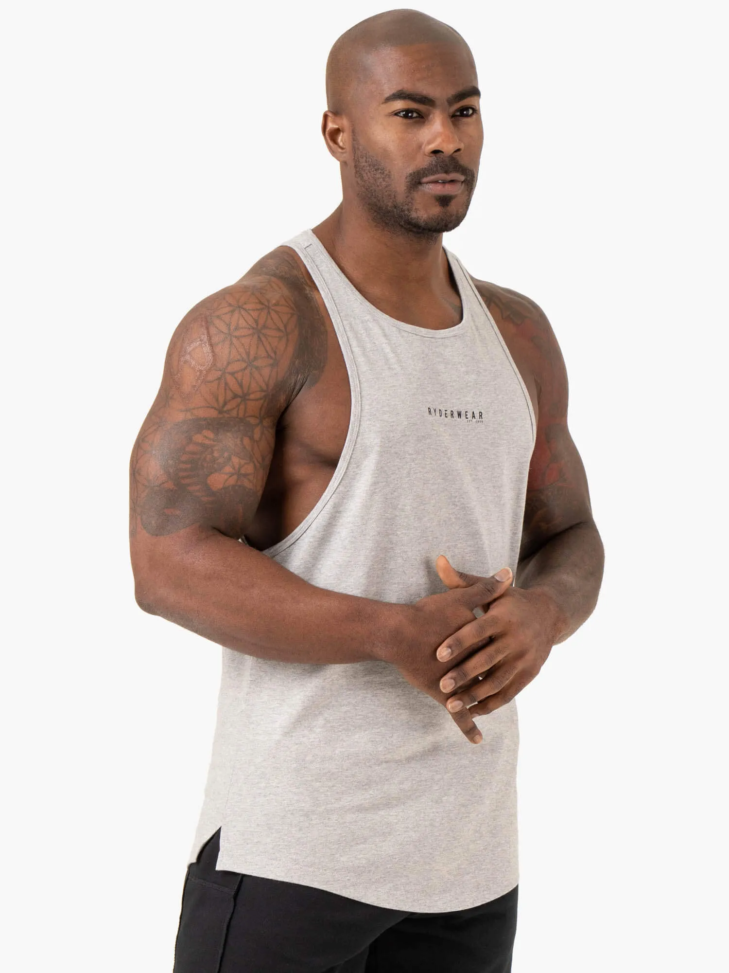 Sweat Wicking Ribbing Multi Pack Deals Pursuit Baller Tank - Light Grey Marl