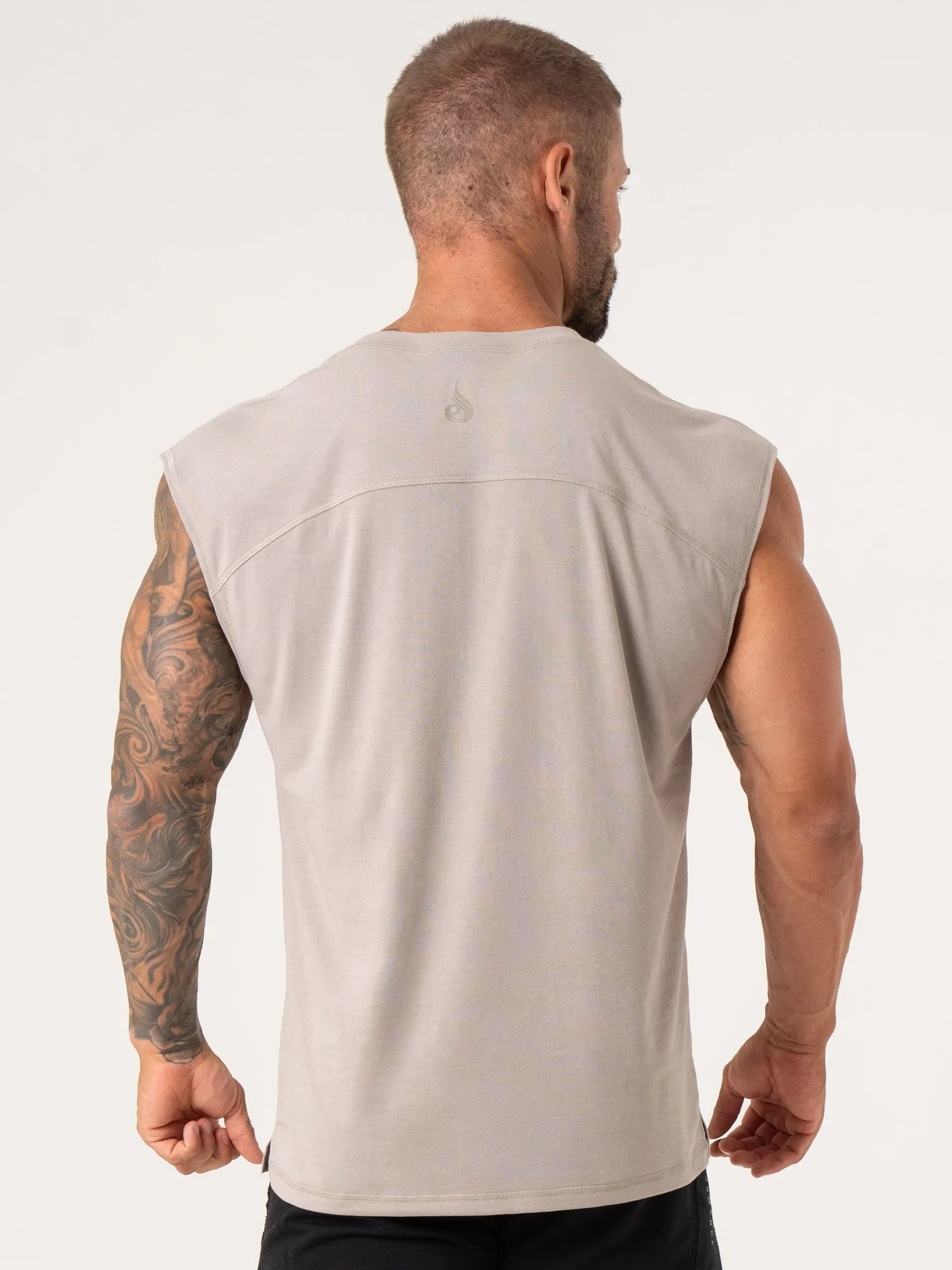 Pursuit Muscle Tank - Taupe All Season Travel Ready