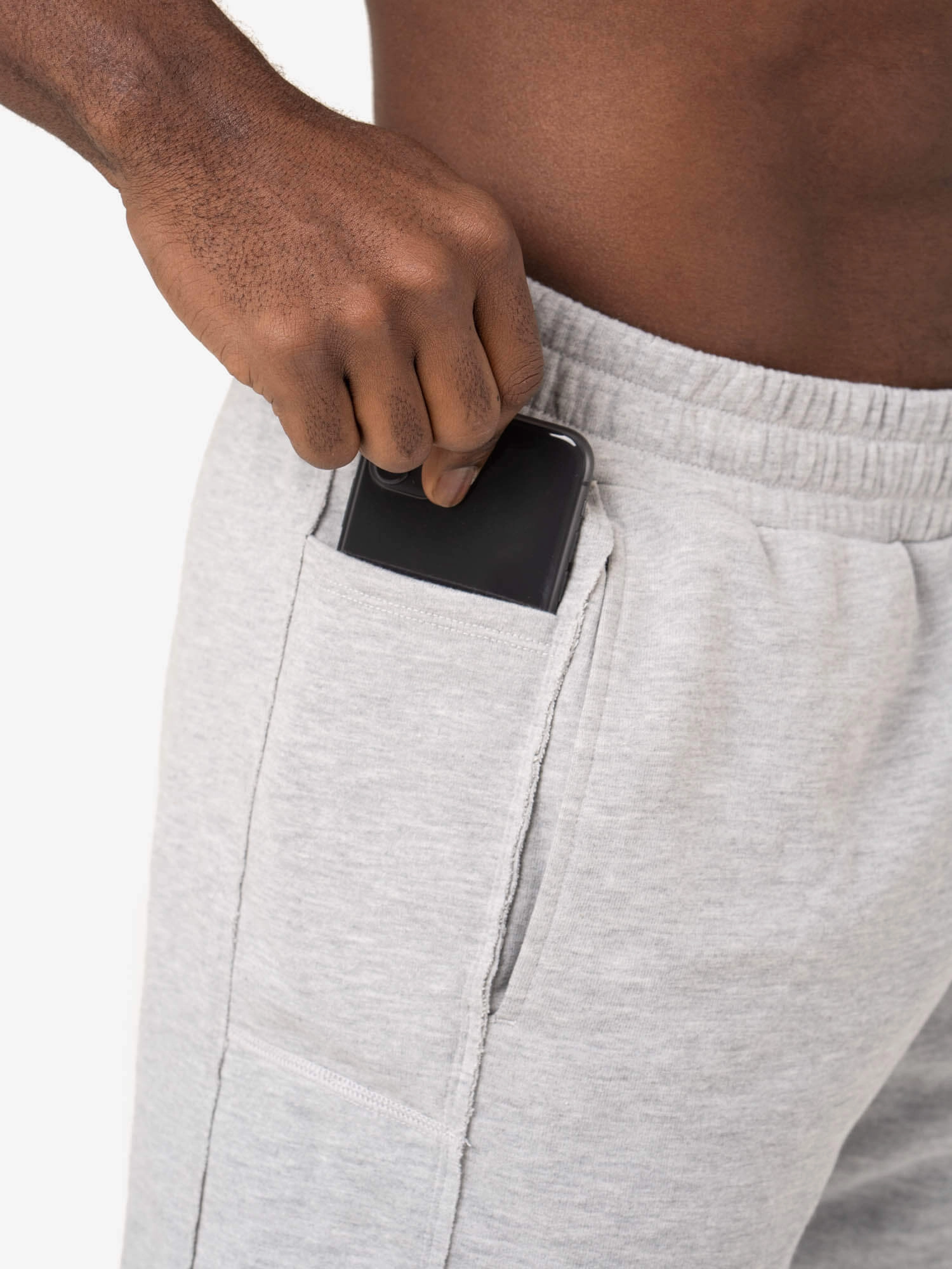 Beach essential Breathable layers Pursuit Track Shorts - Light Grey Marl