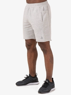 Pursuit Track Shorts - Light Grey Marl Snug Fit