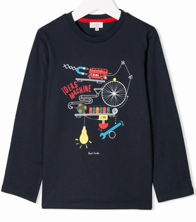 Paul Smith Kids Tee Shirt - Blueberry Active Quick - dry