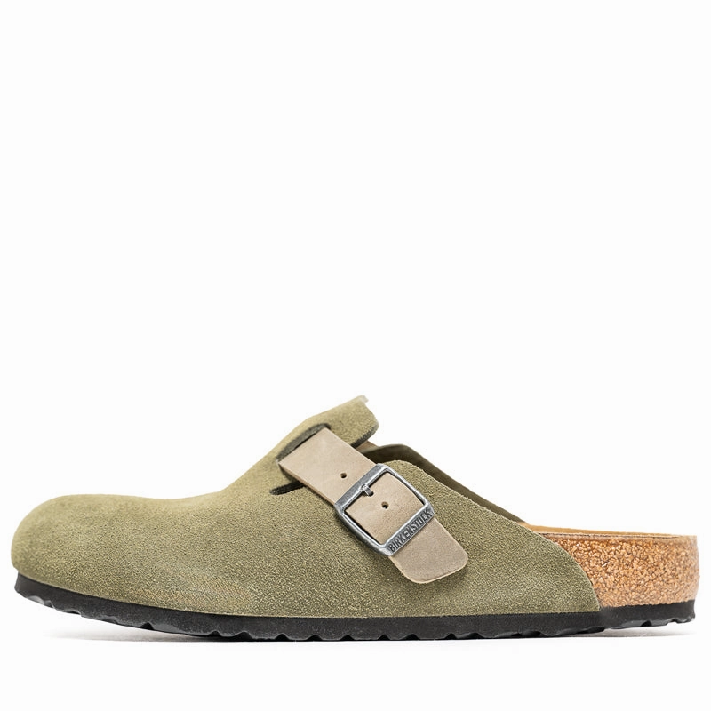 Event Go Urban Breeze Birkenstock Boston Suede Oiled Leather - Thyme