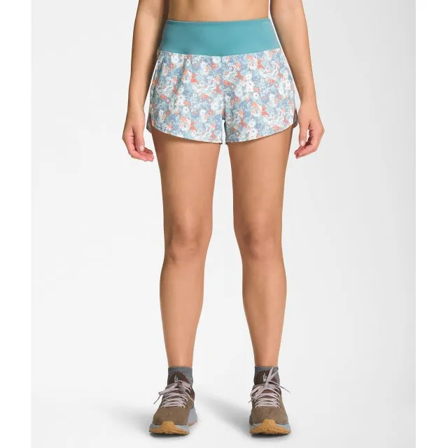 Metallic accents Patchwork Design W Arque 3" Short - Reg