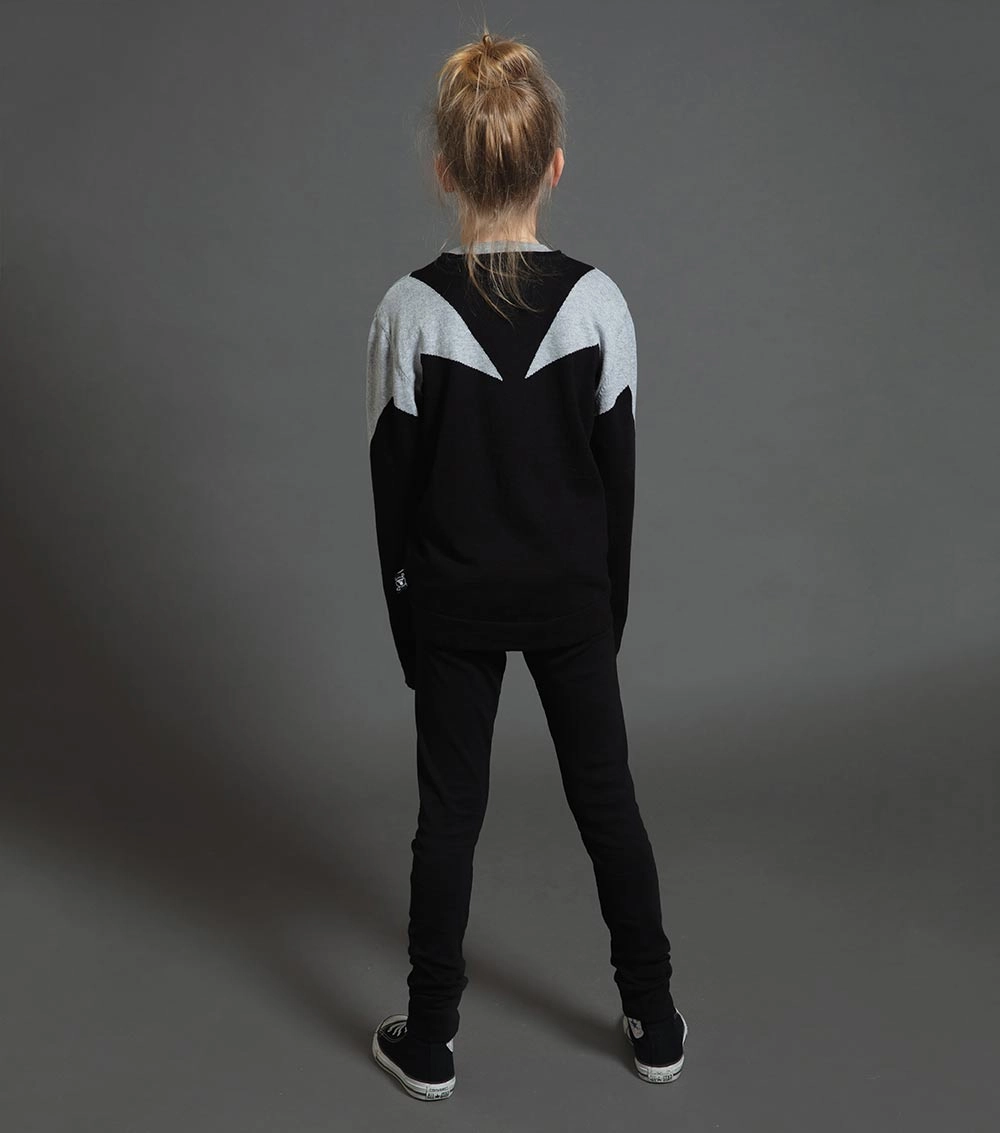 Nununu Kids LIGHT STAR Knit Sweaters - Black lovely Summer