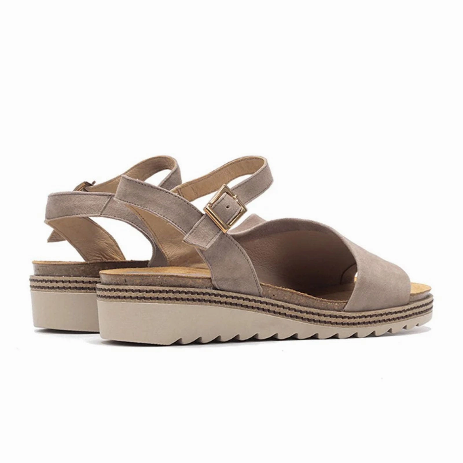 Summer Ready Dorking Espe D8540 Backstrap Sandal (Women) - Taupe Suede