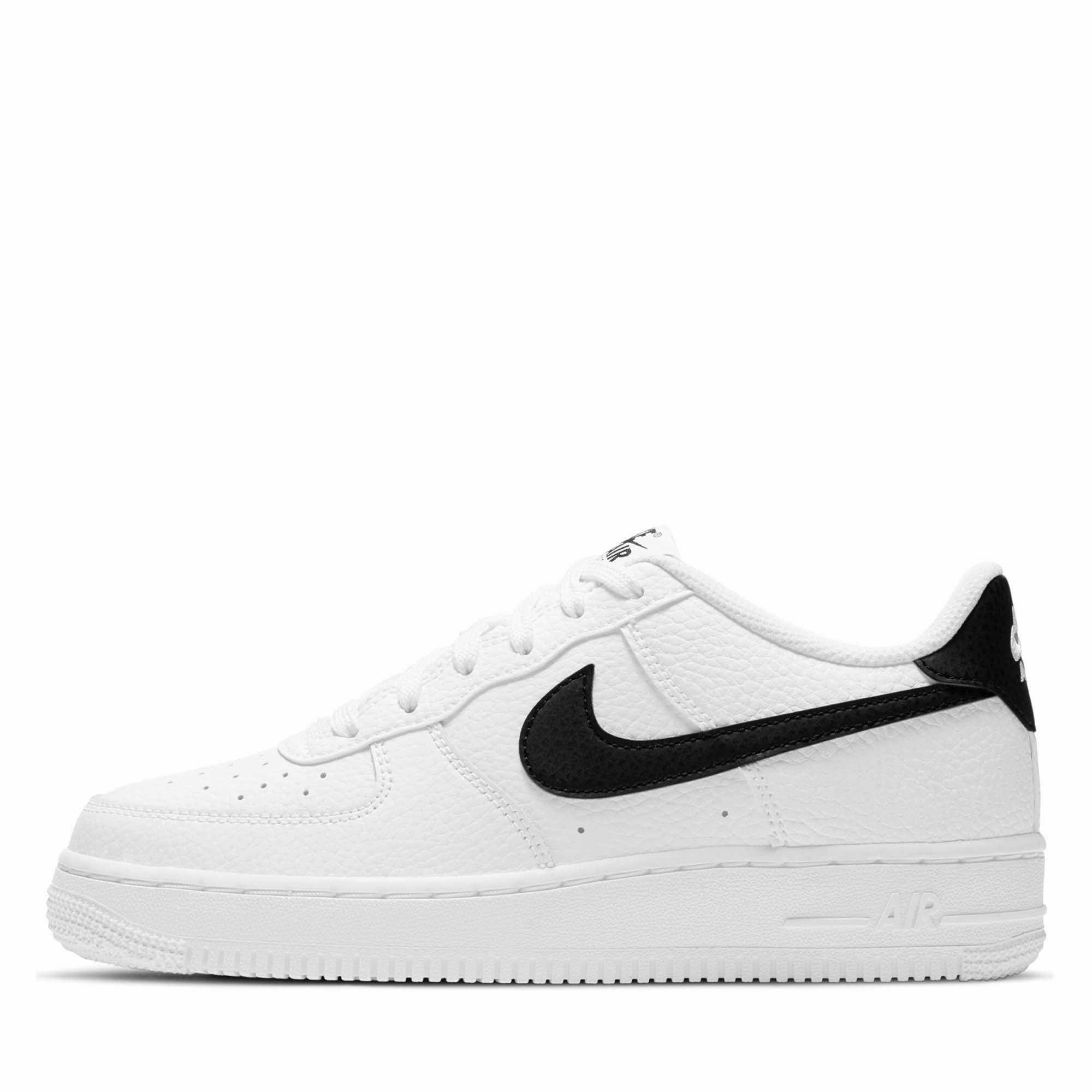 Nike Air Force 1 (GS) - White/Black slip-resistant Soft Material