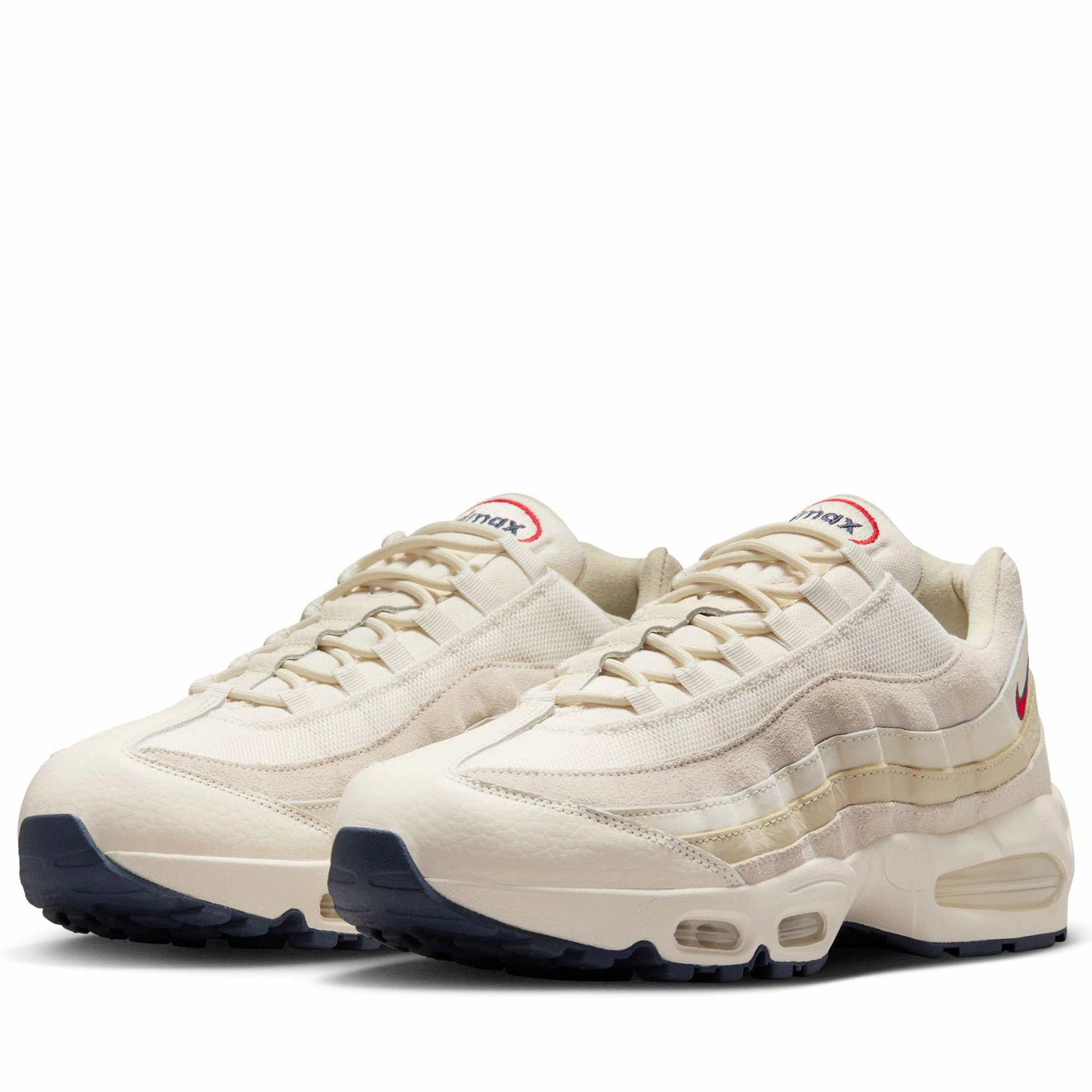 River Walks Nike Air Max 95 OG Premium - Pale Ivory/University Red