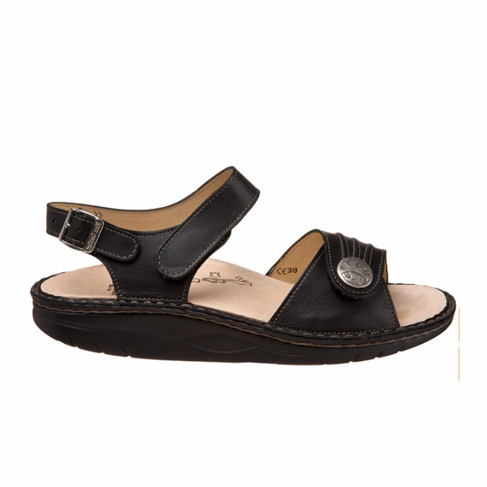 Finn Comfort Sausalito Backstrap Sandal (Women) - Schwarz Nappaseda Effortless Slip Flexible Straps