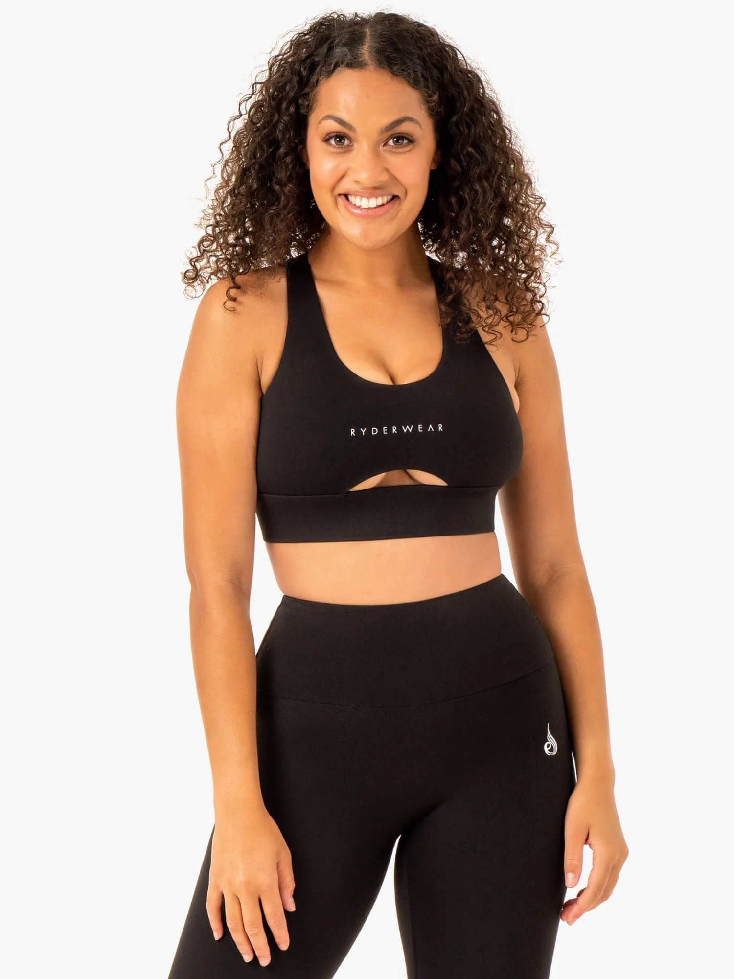 Focus Contour Sports Bra - Black Smooth Comfort