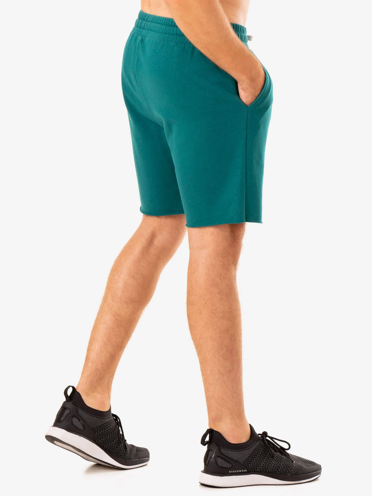 Recharge Track Gym Short - Teal Athletic Silhouette Mood Match